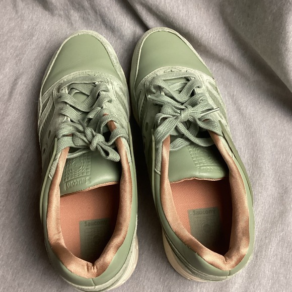 Saucony Mens 13 Grid SD Garden green s70263-2 Shoes Sneakers With Box - Picture 4 of 10